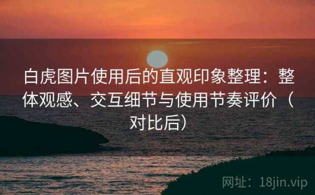 白虎图片使用后的直观印象整理：整体观感、交互细节与使用节奏评价（对比后）