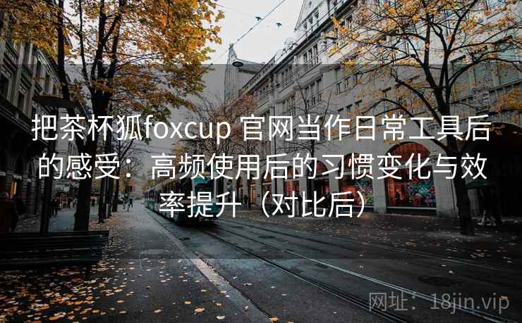 把茶杯狐foxcup 官网当作日常工具后的感受：高频使用后的习惯变化与效率提升（对比后）