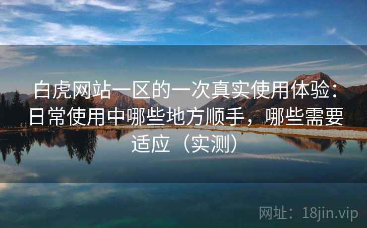 白虎网站一区的一次真实使用体验：日常使用中哪些地方顺手，哪些需要适应（实测）