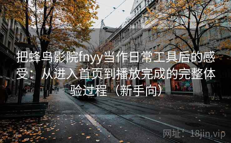 把蜂鸟影院fnyy当作日常工具后的感受：从进入首页到播放完成的完整体验过程（新手向）