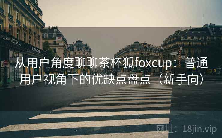 从用户角度聊聊茶杯狐foxcup:普通用户视角下的优缺点盘点(新手向) 从用户角度聊聊茶杯狐foxcup:普通用户视角下的优缺点盘点(新手向)
