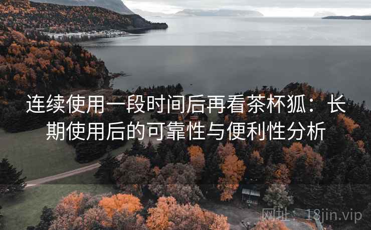连续使用一段时间后再看茶杯狐:长期使用后的可靠性与便利性分析 连续使用一段时间后再看茶杯狐:长期使用后的可靠性与便利性分析